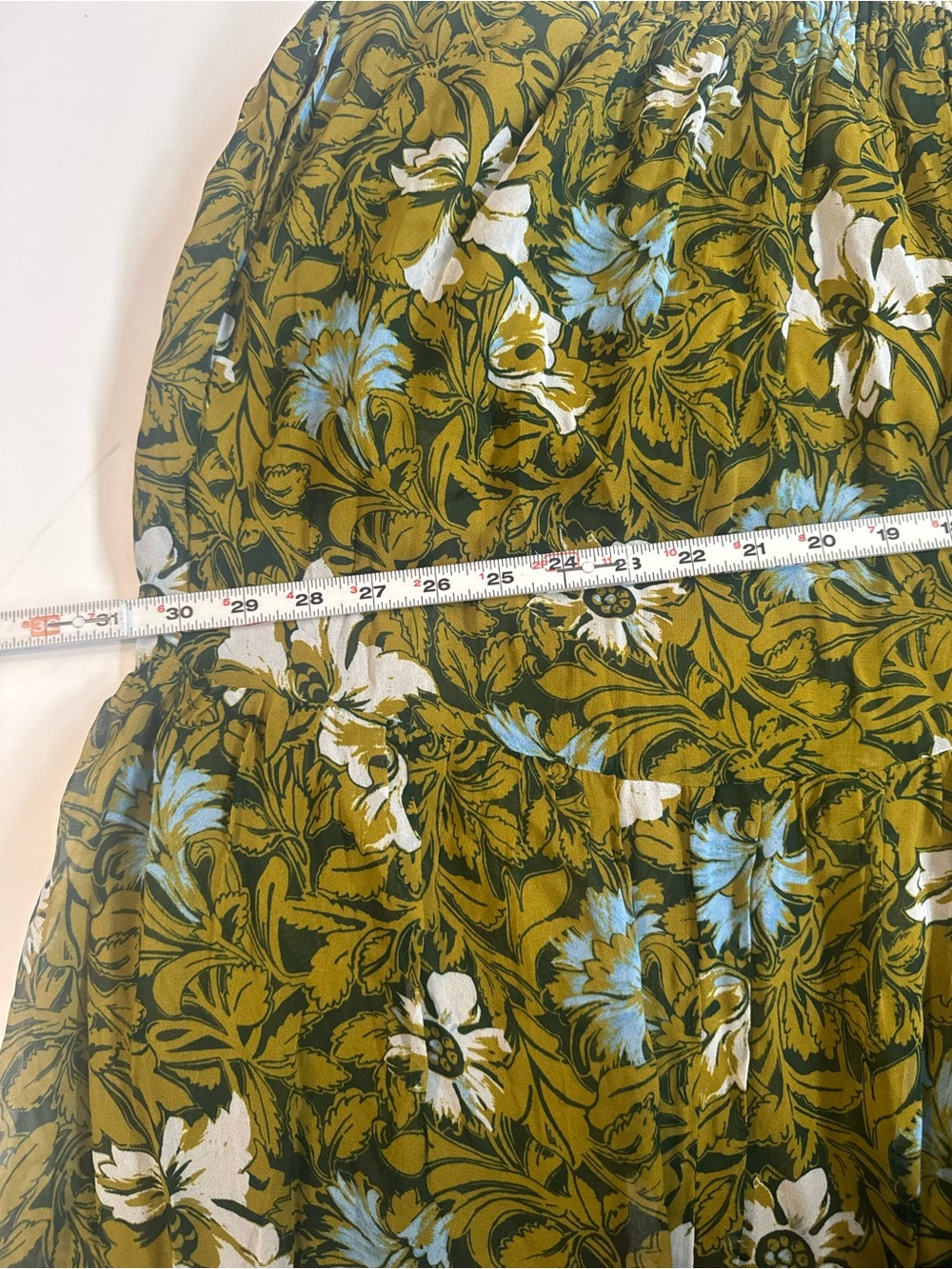 NWT Anthropologie Somerset Long Sleeve Mock Neck Chiffon Maxi Dress Green 2X - Picture 14 of 15